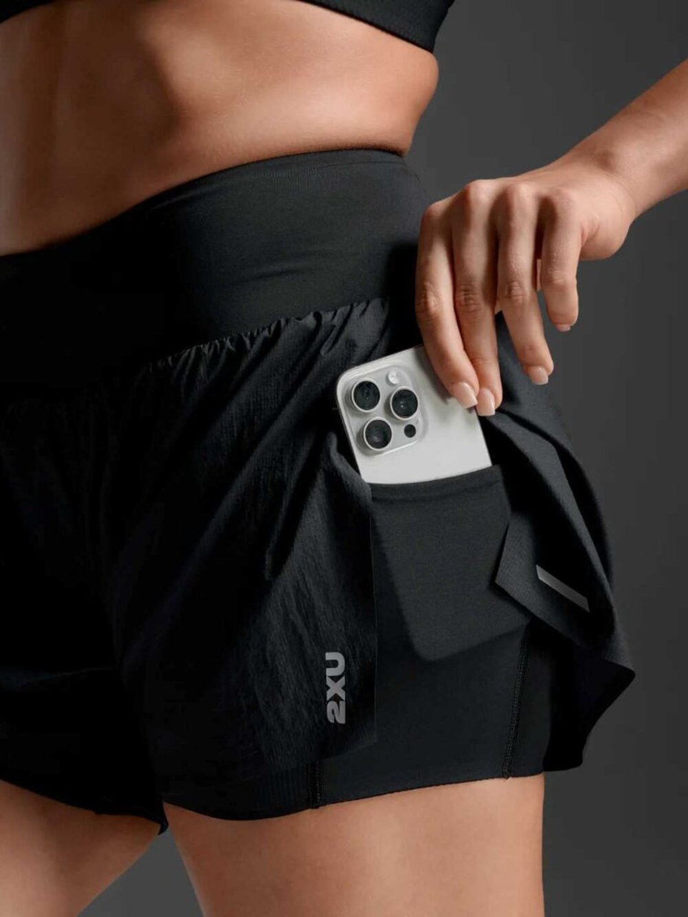 Women's 2XU Aero Hi-Rise 2-in-1 3" Run Shorts Size S